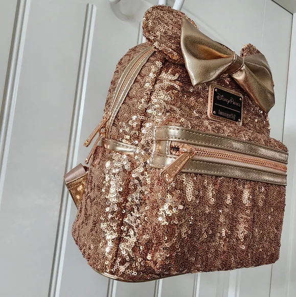 Loungefly rose gold sequin - Picture 4 of 6